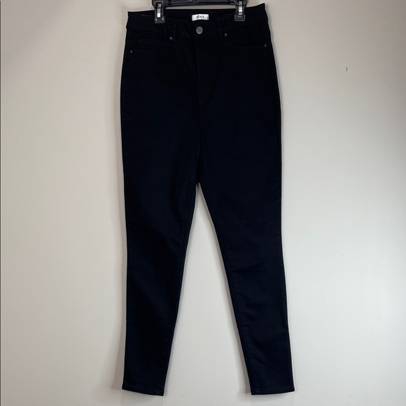 Ricki's High Rise Skinny Twill Jeans Black Stretch Size 8 - Picture 2 of 11